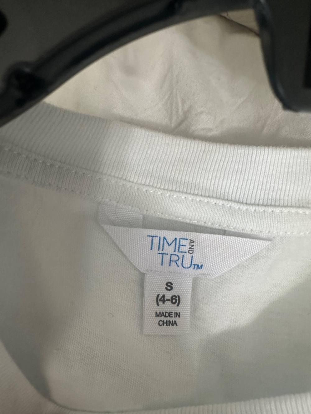 Time and Tru White and Blue Tie-Dye T-Shirt Dress - Picture 2 of 3